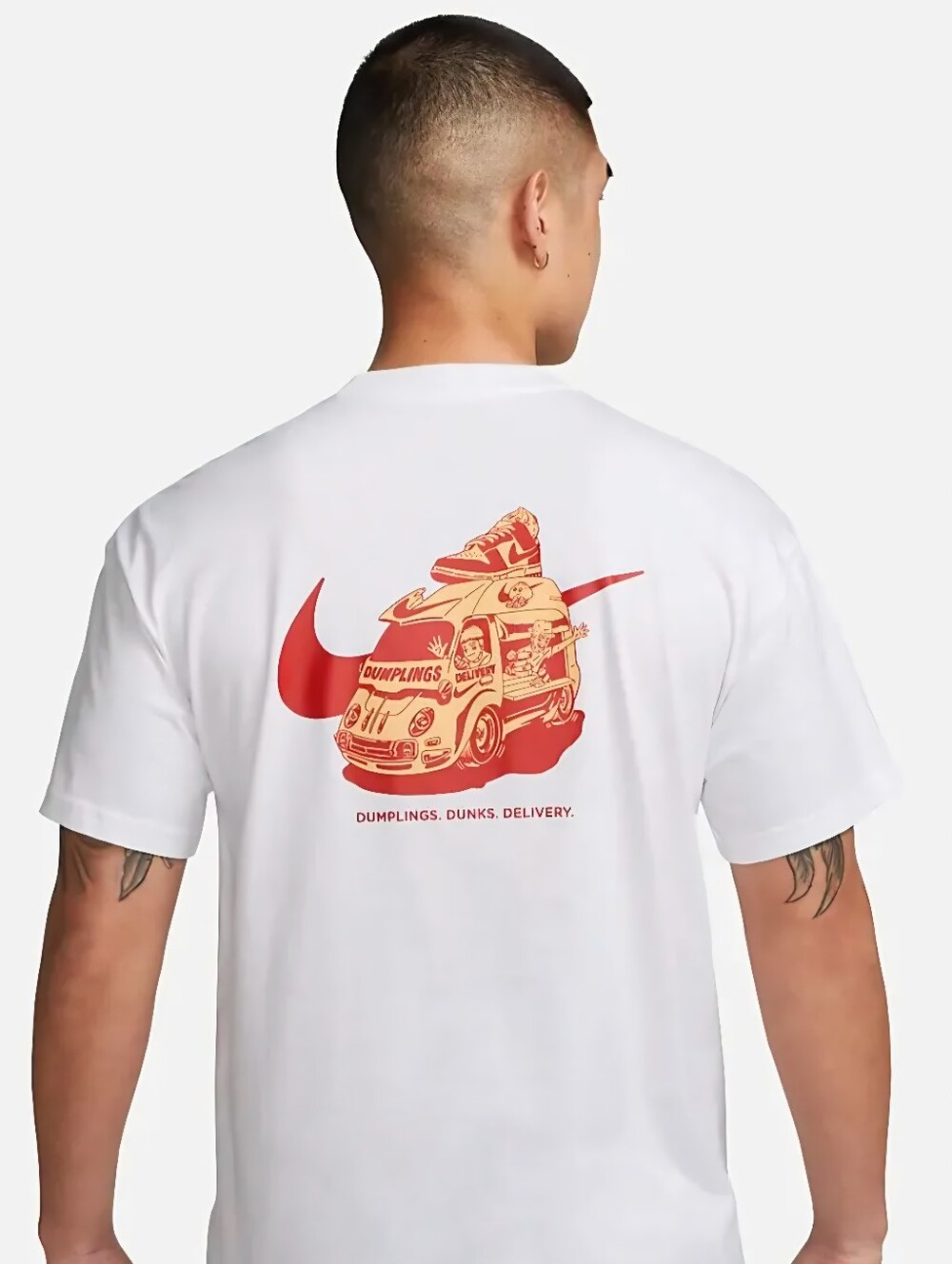 Nike M90 Sole Food Dumplings & Dunks Delivery Graphic T-Shirt - Size Small